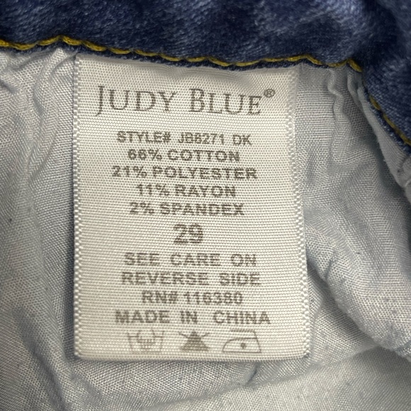 Judy Blue Distressed Jeans in Medium Wash Size 29 Women's - Picture 5 of 6